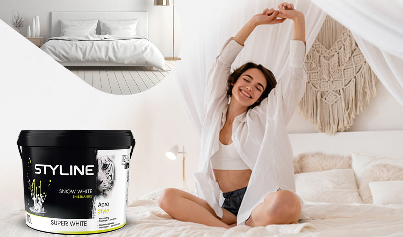 Farba do sypialni Acor Style White