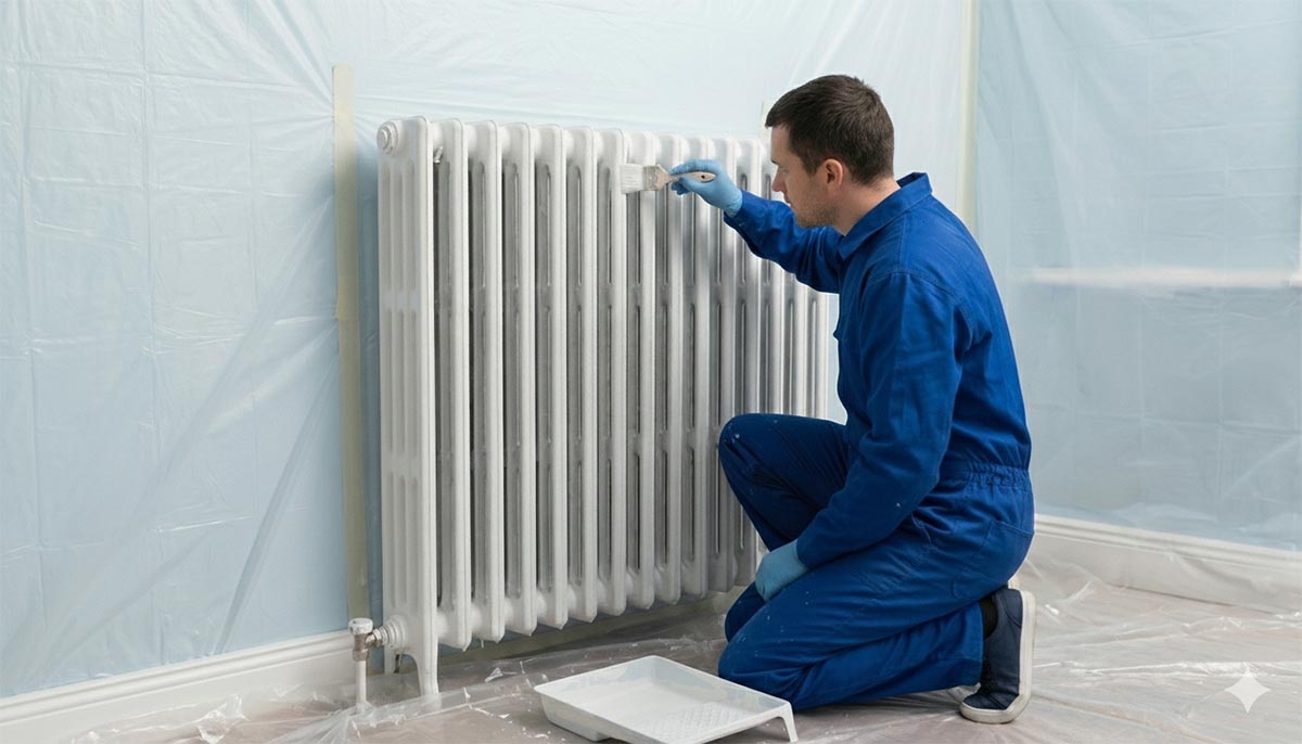 Jak zabezpieczyć zawory i ścianę przy grzejniku?